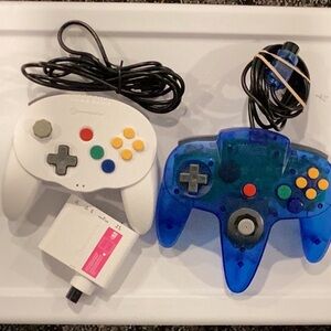 Nintendo 64 Controllers Hyperkin Wireless Controller With Dongle N64 Lot Of 2